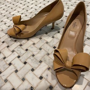 Valentino Patent Bow Heels